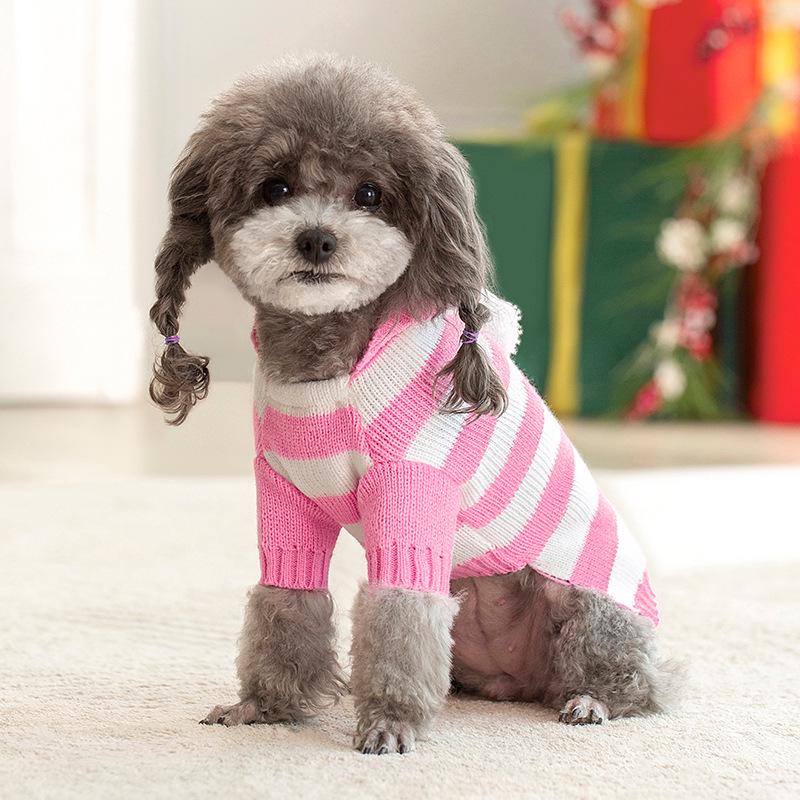 Cozy Cable Knit Sweater for Dogs & Cats - Warm High-Neck Design for Autumn/Winter