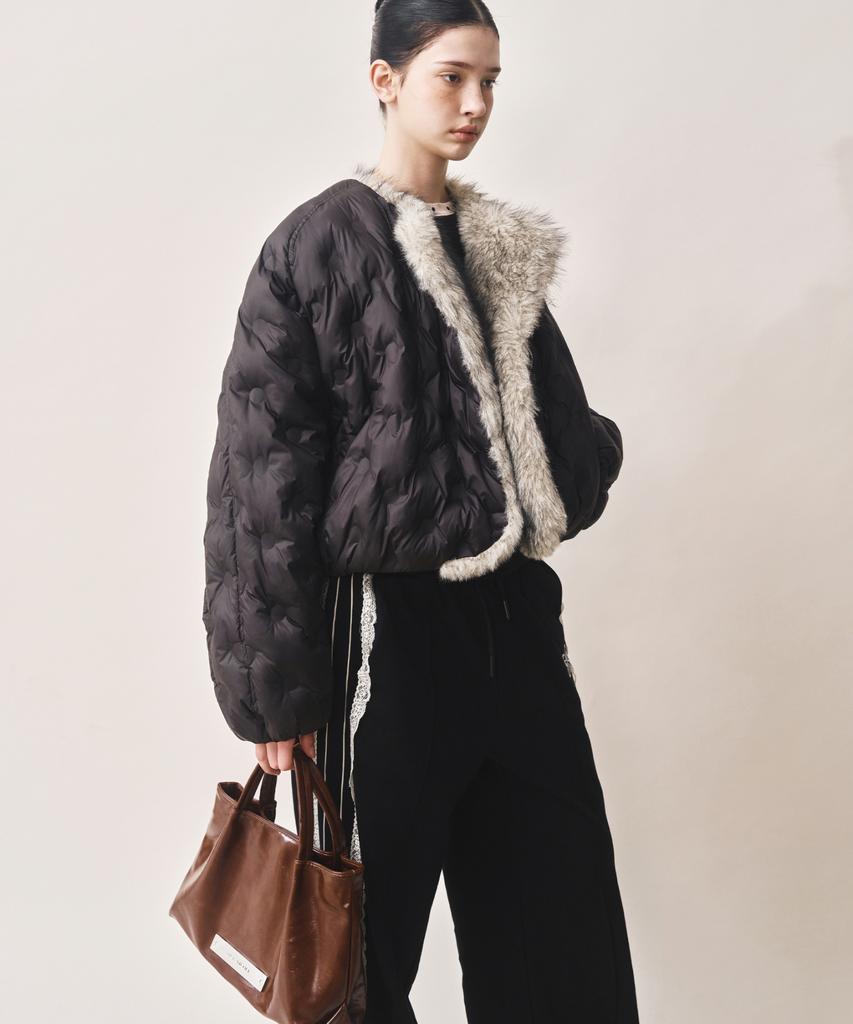 Nick&Nicole Crystal Faux Leather Tote Bag_Brown