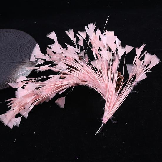 10-12" Natural Rooster Coque Tail Feather Mardi Gras Craft for Carnival Party Masquerade Stage Performances Costume Decoration