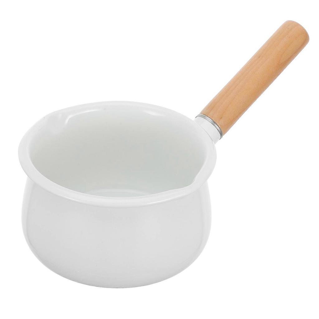 Round Enamel Soup Pot Perfect For Daily Use 29x15cm Stewing Soup 1Set