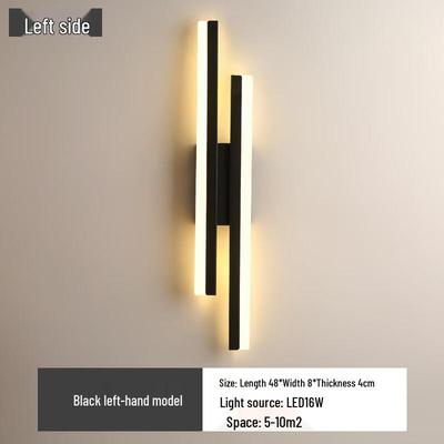 Lampada da Parete Nera Minimalista Nordica