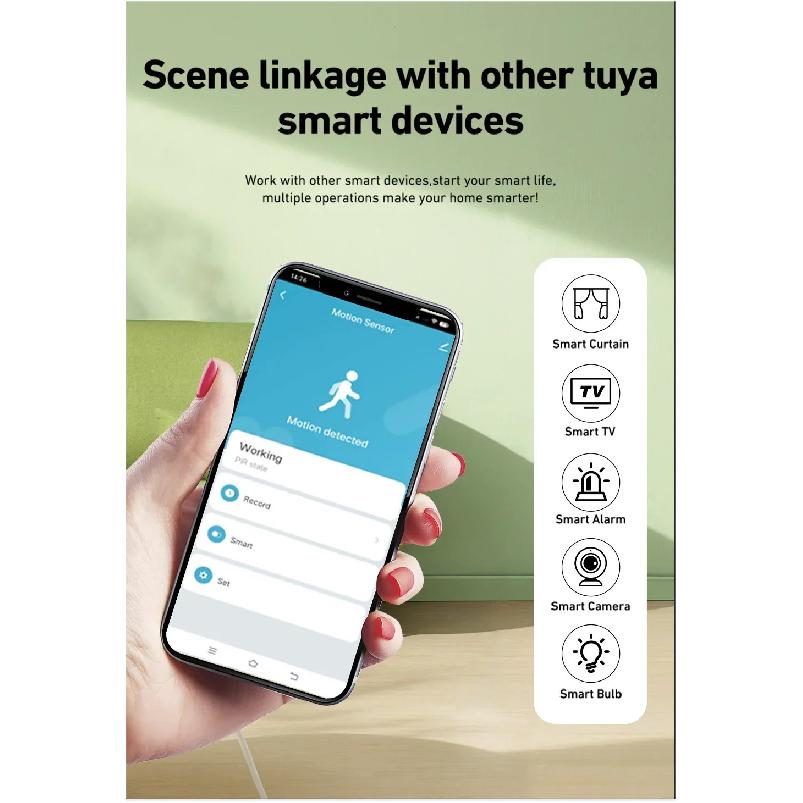 PIR Tuya Zigbee Wifi Motion Sensor Infrared Detector Alarm Sensor Works With Smart Life Tuya Home Assistant Body Sensor