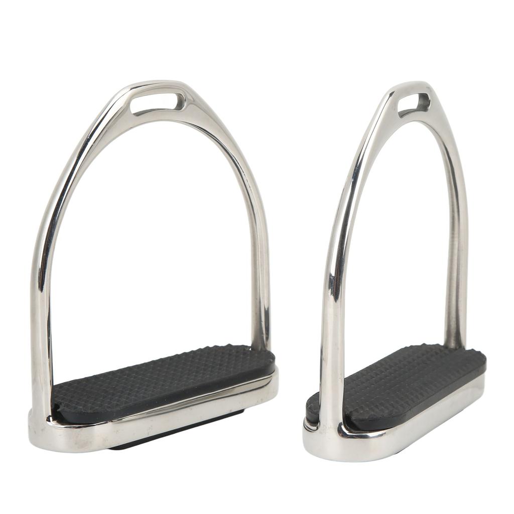1 Pair Stainless Steel Horse Riding Stirrups Anti Skid Horse Pedal Super Lightweight Equestrian