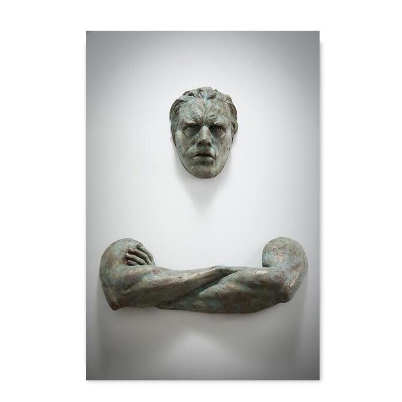 Abstract Statue Figure Canvas Painting Visual 3D Effects Posters Prints Wall Art Picture For Living Room Home Decor Gift Cuadros