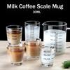 30ML Shot Glass Measuring Cup,Thickened Coffee Cups With Scale,Milk Mug for Mug Mix Wine for Kitchen Roasting Coffeeware Teaware