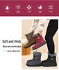 Women's Fleece-Lined Snow Boots - Plus Size, Polyurethane, Long Tube, Warm, and Cold-Proof