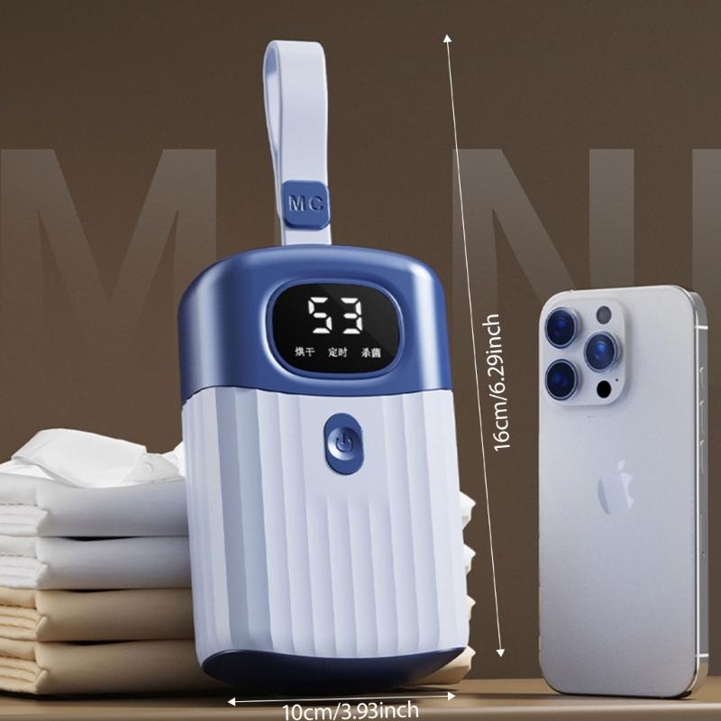 Timer Controlled Compact Dryer with Auto Shut Off Safety Foldable Design for Easy Storage Quiet Operation 110V