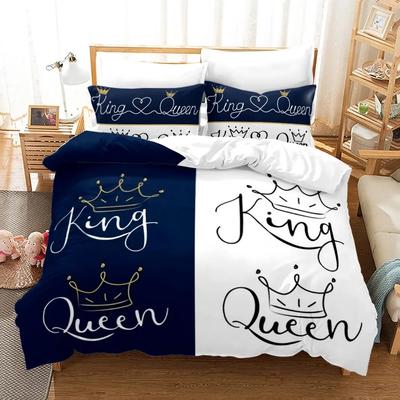 Königin König Liebhaber Bettwäsche Set Einzelbett Twin Full Queen King Size Liebhaber Ölgemälde Bettset Aldult Jungen Schlafzimmer Bettbezug 012