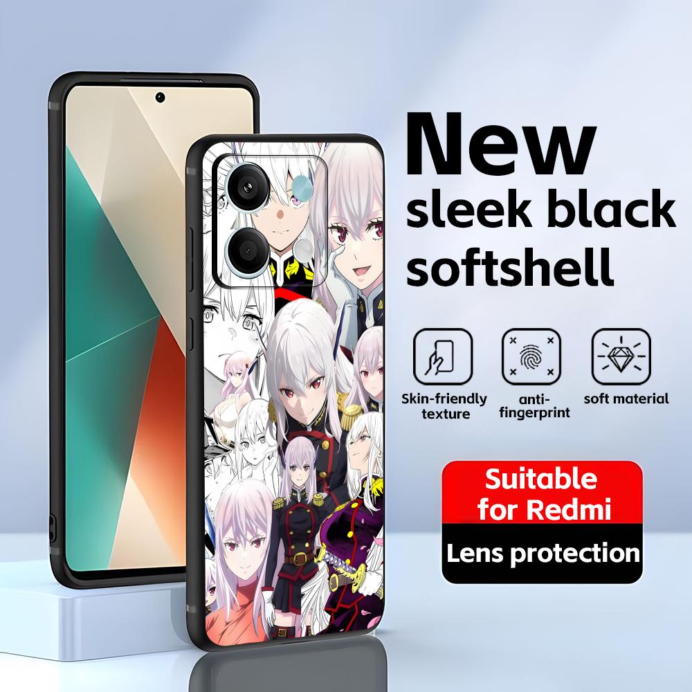Chained Soldier Phone Case For Redmi Note 14 13 12 11 Pro Plus S 5G 14C A3 Soft Black Phone Cover