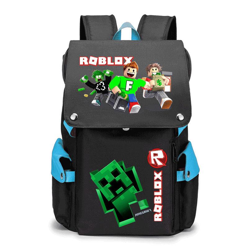 2024 New Student School Bag Robles Printed Backpack Canvas Backpack Men and Women