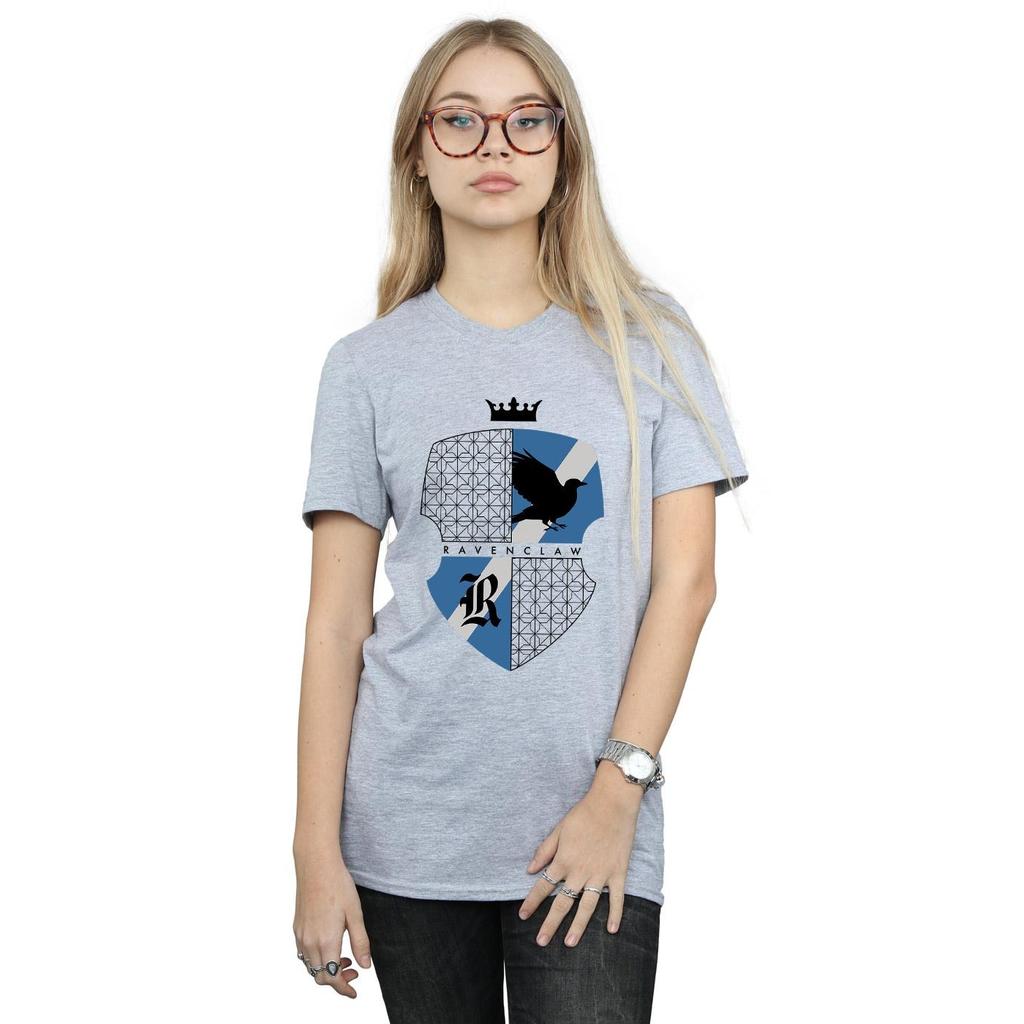 Harry Potter Womens/Ladies Ravenclaw Shield Cotton Boyfriend T-Shirt