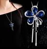 Luxury Non-Fading Korean Fashion Sweater Necklace: Autumn/Winter Women's Niche Design Pendant