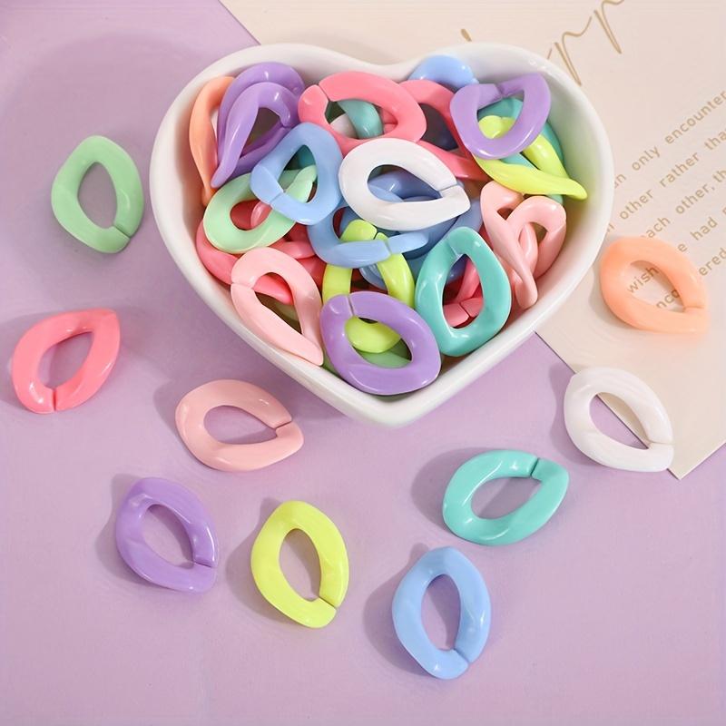 25 ks/balení 17*23 mm barevné makronky s twisty, korálky, spona pro diy módní náhrdelník, telefon, tašku, řetízek, výrobu šperků, dekorativní doplňky
