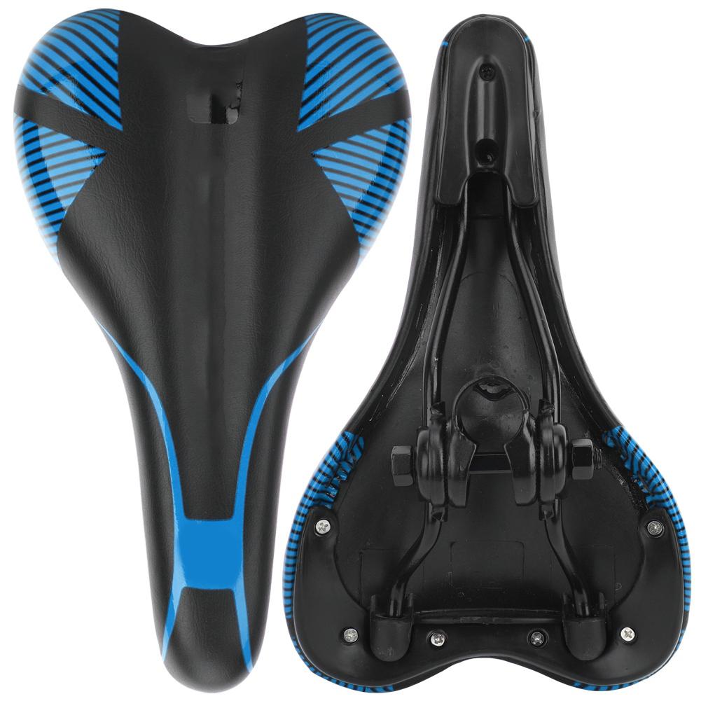 Sponge Non Slip Bike Seat Saddle Replacement Accessory for Mountain Bicycle(blue 113 Type Bike Saddle)