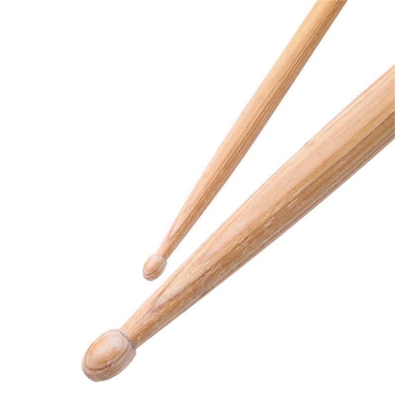 1Pair Walnut Wood Drum Stick Nonslip Grip Practical Drumstick Nonslip Light weight Drumsticks for Comfortable Playing