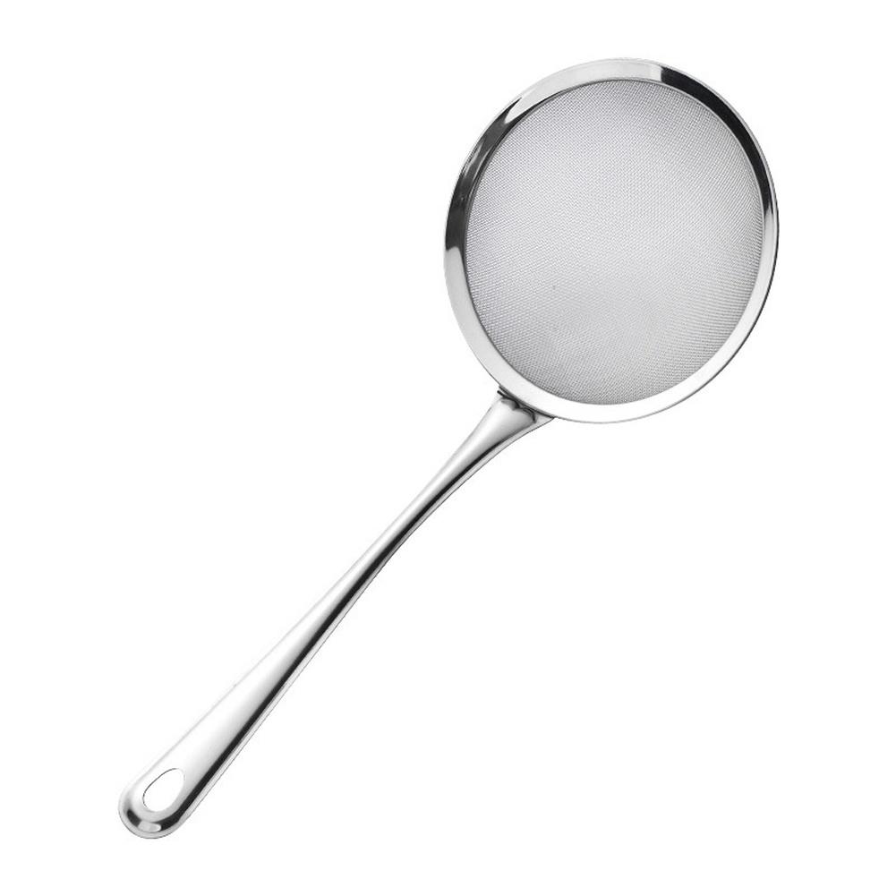 Fine Mesh Stainless Steel Colander for Straining Juices Vegetables Flour and Removing Grease from Soups and Broths