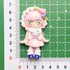 College Style Donna Cartoon Bright Resin Handmade DIY Cream Gel Hair Clip Refrigerator Sticker Jewelry Batch Toys Blind Bags