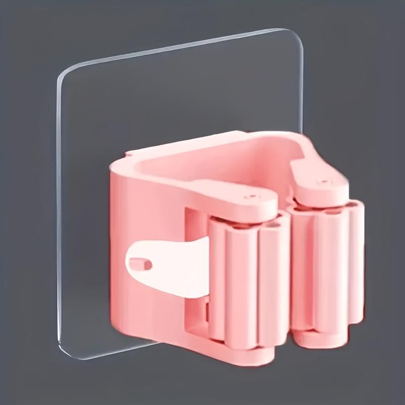 1PC Household bathroom non perforated mop holder, broom holder, and card holder