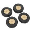 4Pcs/Set Rubber RC Car Wheels Replacement RC Tires for Unimog Model P06 RC Car Crawler Car