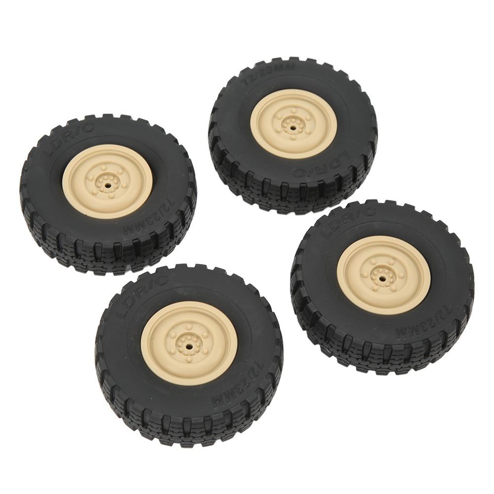 4Pcs/Set Rubber RC Car Wheels Replacement RC Tires for Unimog Model P06 RC Car Crawler Car