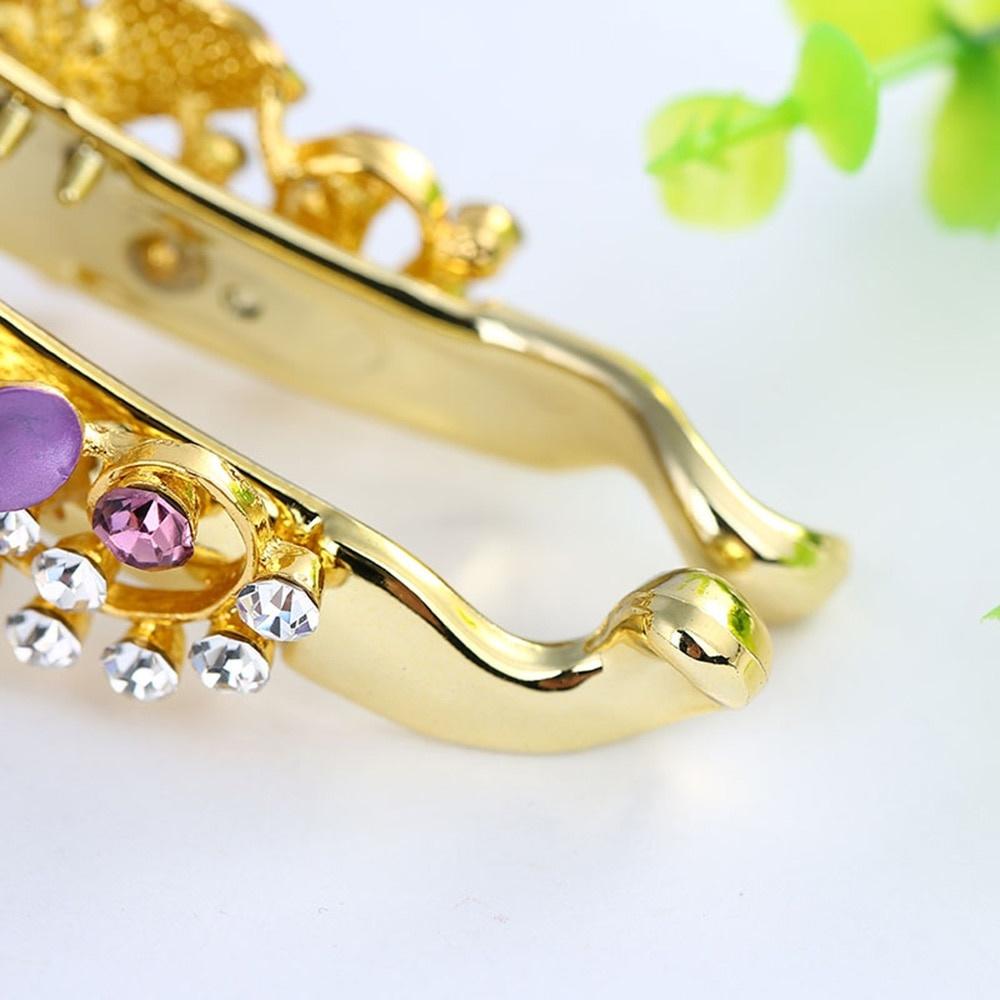Lady Elegant Barrettes Alloy Banana Hairpin Claw Ponytail Holder Hair Clip Hair Accessories Headwear.