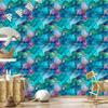Ink Turquoise Wallpaper, Soft Forms for Living Room and Bedroom 50x1000