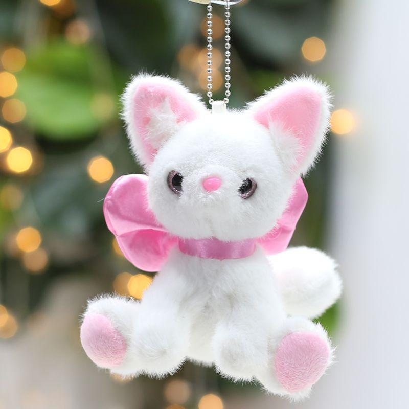 Cute Cute Bow Cat Doll Small Pendant Couple Doll Bag Hanging Decoration Keychain Plush Toy