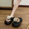 Flower Womens Cute Slippers Summer Non Slip Beach Flip Flops Fashion EVA Soft Bottom Casual Slides Lightweight Platform Slippers