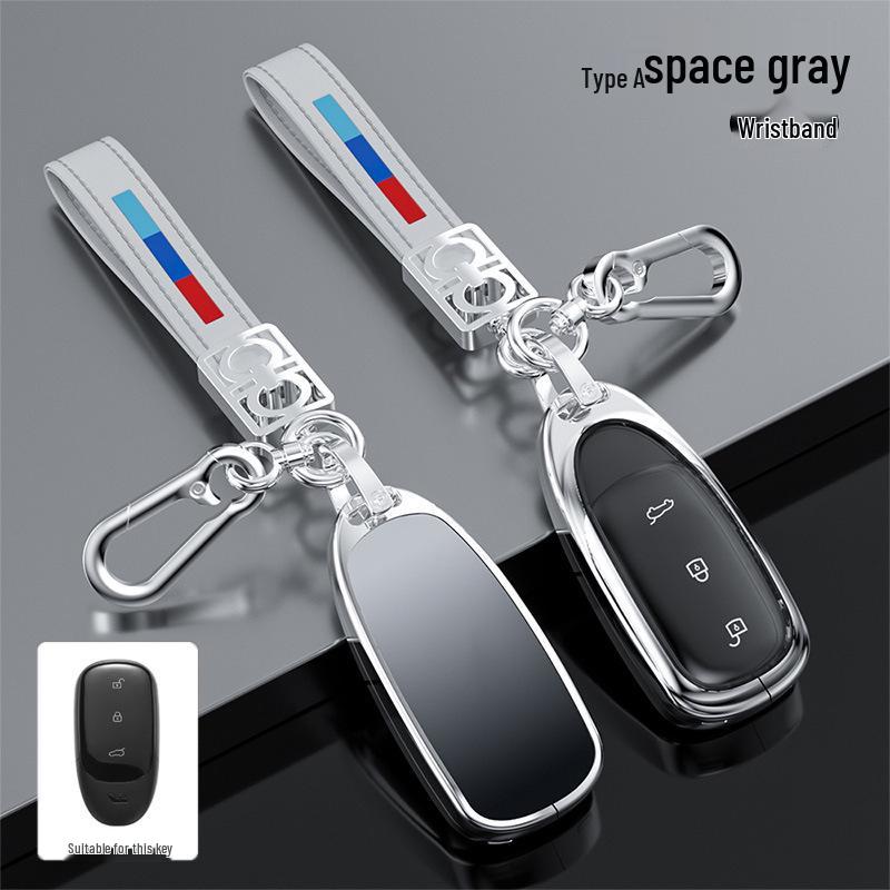 Compatible with Ideal L9 Key Case: 2022 Full Coverage Metal Remote Control Protective Shell for Men and Women