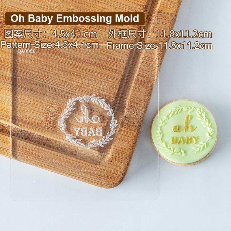 6-teiliges Babyparty Ausstech-Set – Acryl Cookie Stempel, Für Kekse & Deko, Baby-Motive