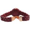 Montre bracelet - RAPTOR - Sherin - Rouge - Bracelet bois d'amarante - Boîtier 38 mm quartz