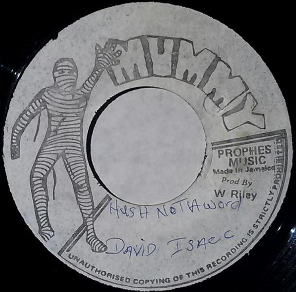 

7inch Record DAVID ISAACS Hush Not A Word To Mary NONE Mummy 1979 Jamaica Reggae Ska Dub Used