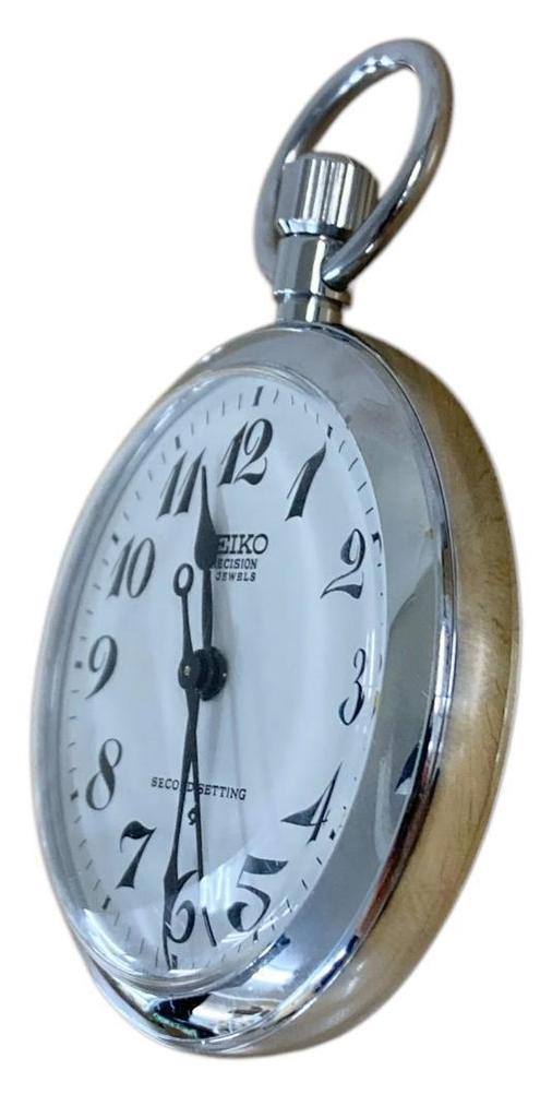 [USED] Working SEIKO PRECISION SECOND SETTING pocket watch