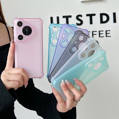 Stoßfestes Mattes Weiches Case Für Huawei Pura 80 70 P60 P40 P30 Mate 70 60 50 40 Pro Plus Silikon Durchscheinend Bonbonfarben Hülle