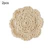 [Vintage Coasters] 2/4/6/10pcs Vintage Floral Crochet Coasters | Perfect for Coffee Table, Wooden Table,Kitchen Decoration
