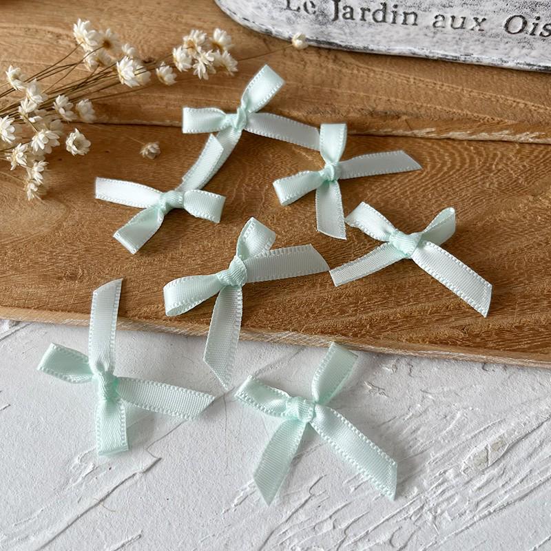 2.5cm Wide Handmade Ribbon Bow Knot for DIY Clothing & Hair Accessories, Card Holders, and Decorations