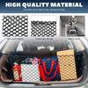 Stretchable Cargo Net, Adjustable Elastic Storage Mesh Nets, Envelope Style Cargo Netting with Mounting Screws and Hooks, Trunk Rear Cargo Organizer