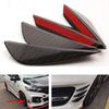Universal Carbon Fiber Pattern Front Bumper Lip Fins Canards Splitters Body Diffuser