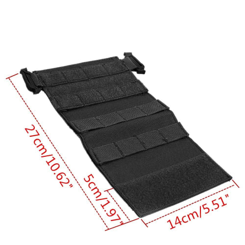 HWZ Tactical Vest MOLLE Panel Chest Rig Platform MOLLE Outdoor Lightweight Attachment Quick Release Chest Plate Hunting Accessory (HWZ-vest-xionggua-s