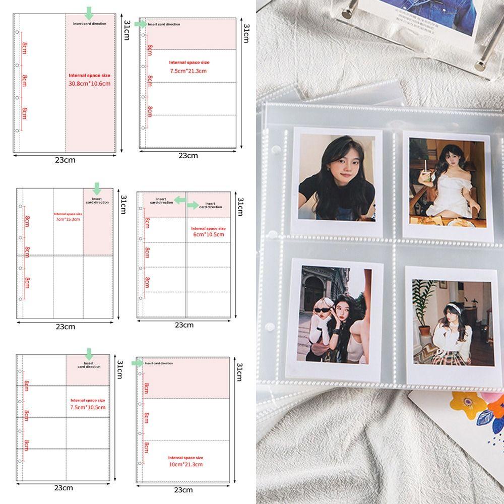 10PCS Transparent A4 Kpop Photocard  Binder Multiple Pockets Photo Album  Card