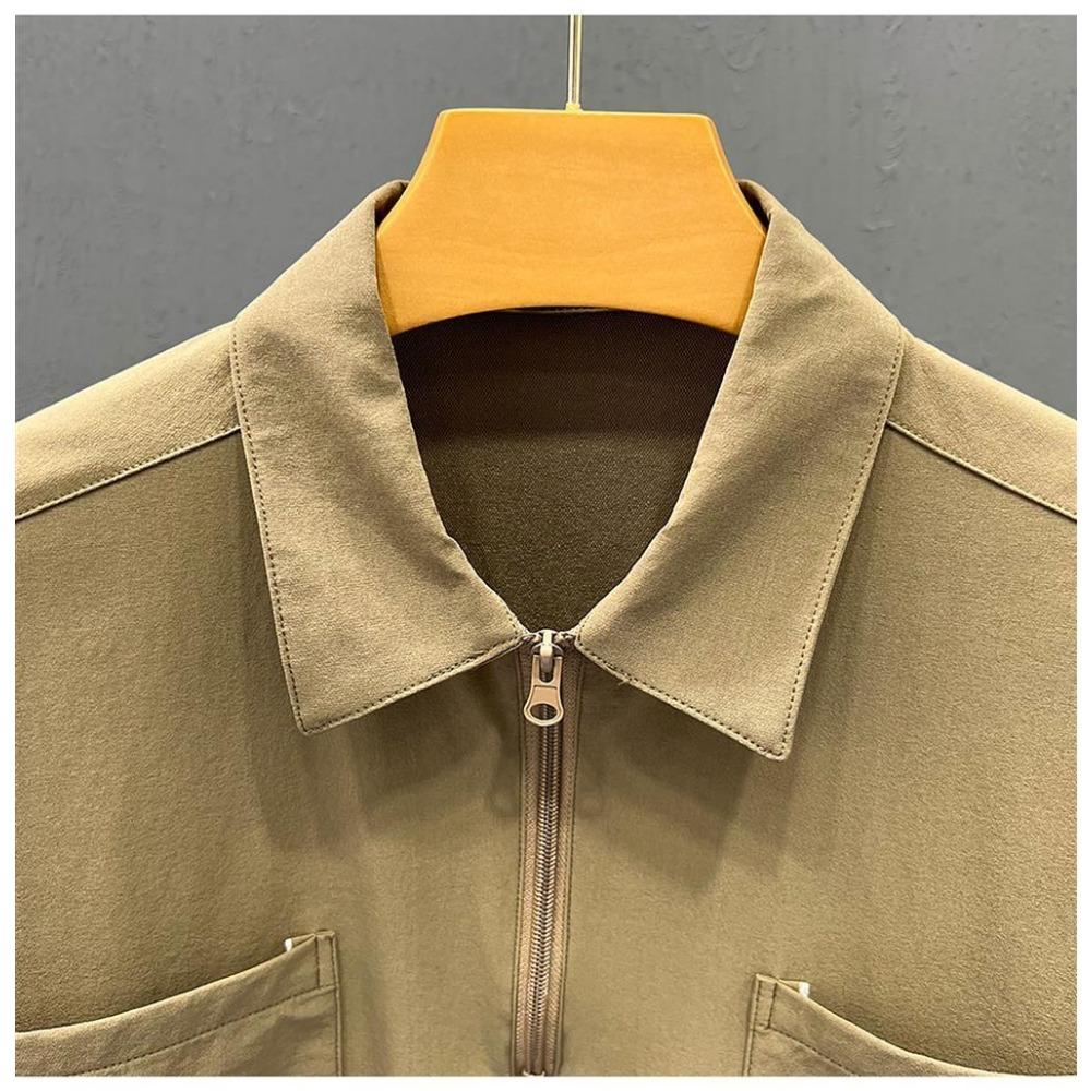 New Men's Clothing Design Touch Pocket Handsome Short-sleeved POLO Shirt Fashion Casual Top