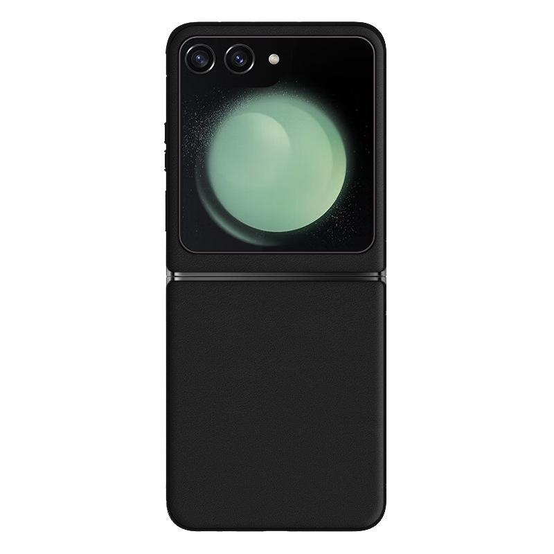 Husa din piele lichida Samsung ZFlip5: Protecție anticădere și antifouling dintr-o singură bucată.