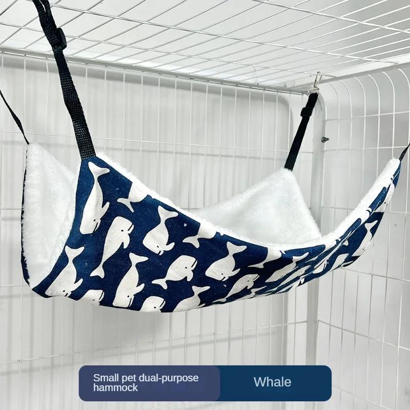 Pet Cat Nest Cat Hammock Iron Cage Breathable Double-Sided Available Hanging Pet Supplies Cat Sleeping Bag
