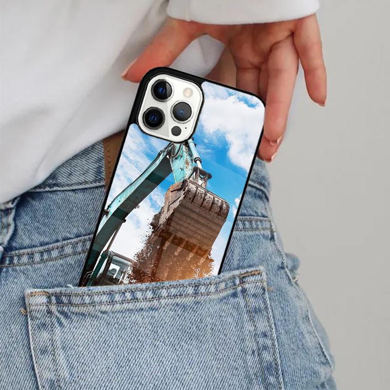 Excavator Phone Case Magesafe Magnetic Wireless Charge Cover For IPhone 18 17 Air 16 16e 11 12 13 14 15 Pro Max Plus