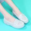 Genuine Leather Air Cushion Nurse Shoes for Women Spring and Summer New Soft Soled Breathable Flat Soled White Medical Shoes