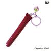 10/15Ml Empty Lipstick Tube With Keychain Pendant Squeeze Sub-Bottling Refillable Liquid Container Bottle Lipgloss Sample Bottle