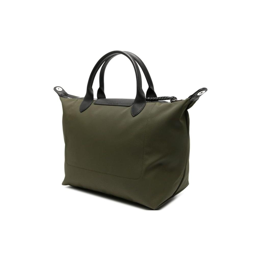 Longchamp Le Pliage Energy Adjustable Detachable Shoulder Strap Recycled Polyamide Canvas Tote Bag Medium Women tote bag Khaki 1515HSR892