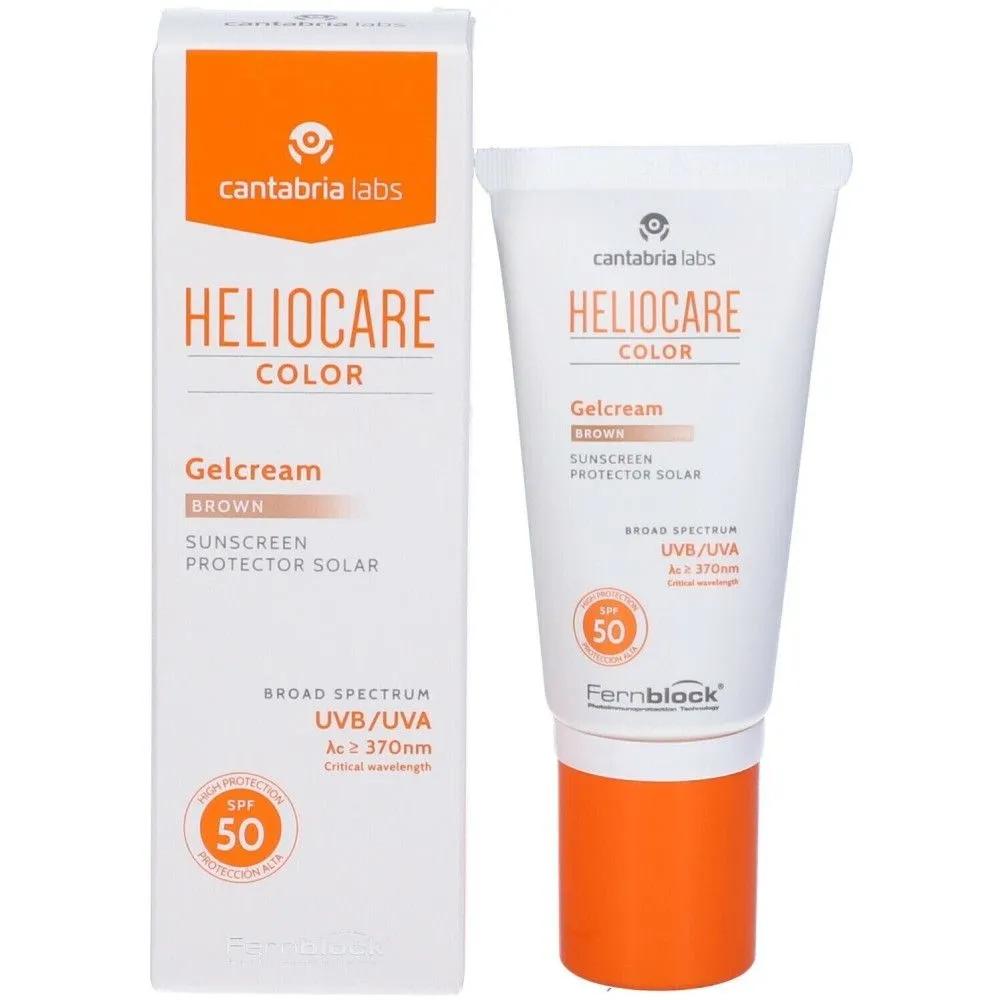 HELIOCARE Color Brown Gel Cream SPF50 50ml Sun Care BB Cream Dual-Use Sunscreen