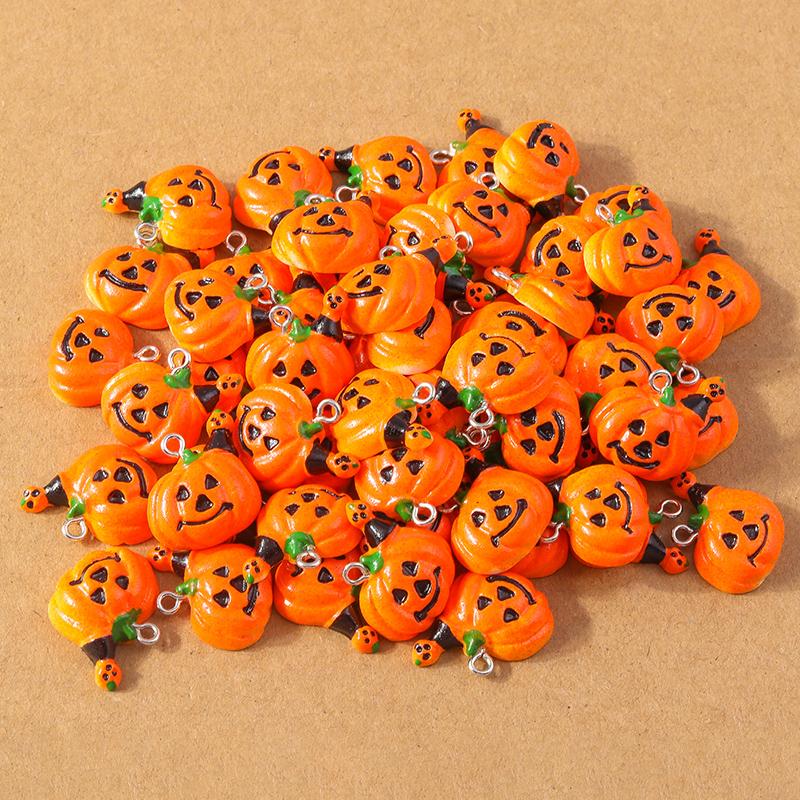 10Pcs/Lot 21*17mm Cute Pumpkin Charms Pendants for Jewelry Making Necklace Earrings DIY Accessories Supplies
