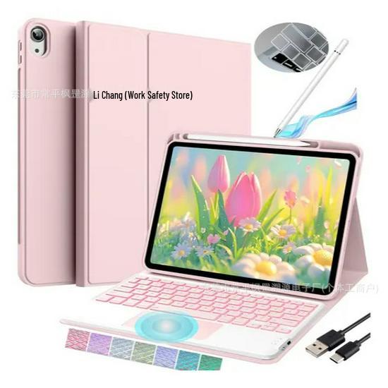 

Испанский чехол для iPad 10-го поколения A16 с клавиатурой с подсветкой и тачпадом - Включает клавишу Ñ iPad 11th Gen (A16) / 10th Gen